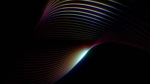 Retro styled flowing lines Stock Footage 62782942