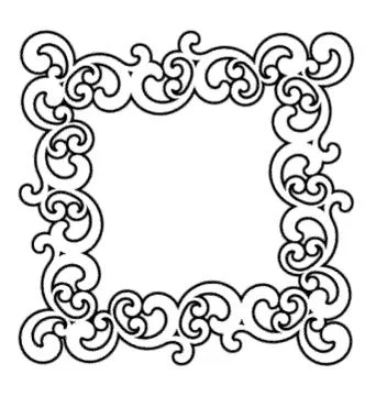 Retro-styled frame Stock Illustration