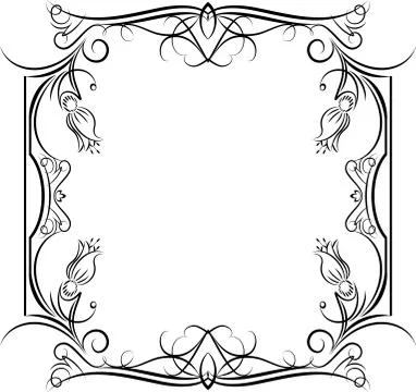 Retro-styled frame. Illustrazione stock