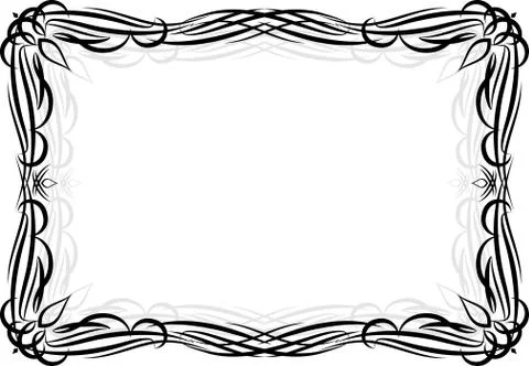 Retro-styled frame. Illustrazione stock