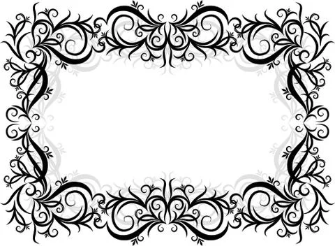 Retro-styled frame. 스톡 일러스트