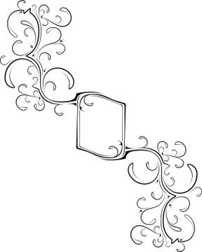 Retro-styled frame. 스톡 일러스트
