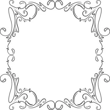 Retro-styled frame. Vector Stock Illustration