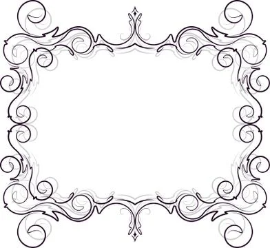 Retro-styled frame. Vector Stock Illustration