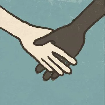 Retro styled handshake illustyration, eps10 Illustration