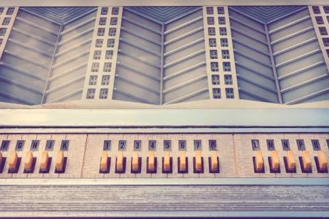 Retro styled image of an old jukebox Stock Photos