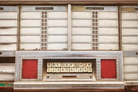 Retro styled image of an old jukebox Stock Photos