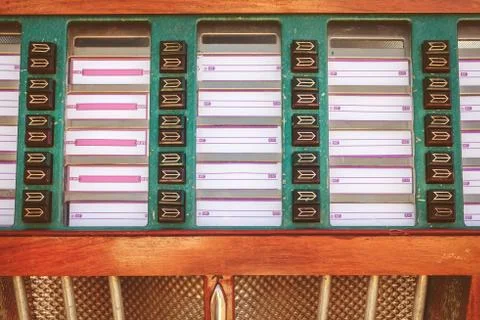 Retro styled image of an old jukebox Stock Photos