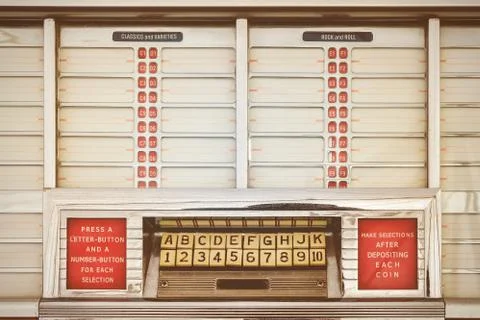 Retro styled image of an old jukebox Foto stock