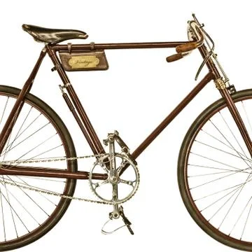 Retro styled image of an old racing bicycle Stock Photos