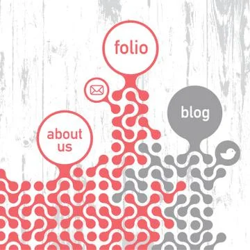 Retro styled site template. vector illustration, eps10 イラスト素材