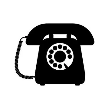 Retro styled telephone Stock Illustration