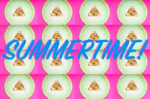 Retro styled text with a summer theme message Photos