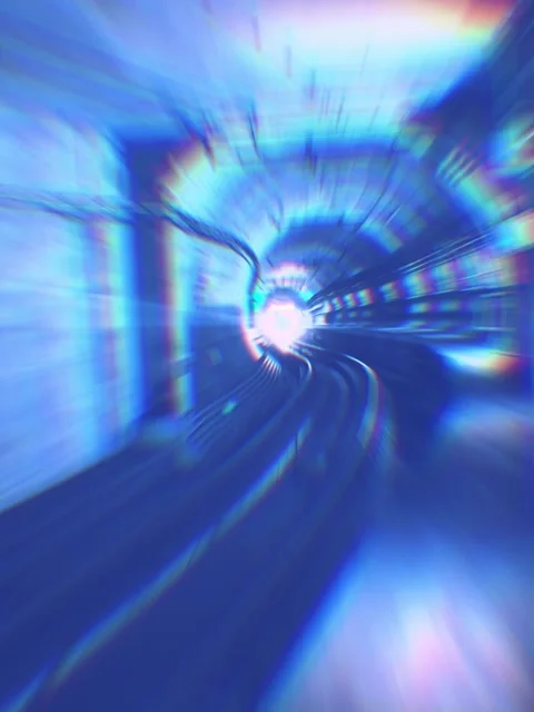 Retro subway tunnel Stock Footage 202083467