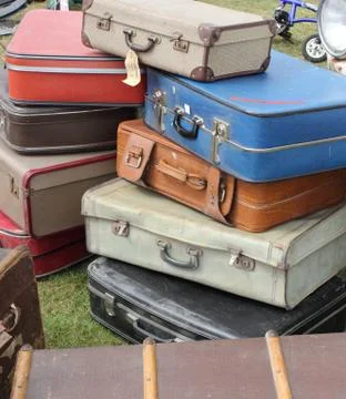 Retro suitcases Stock Photos