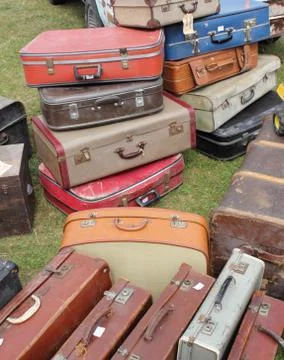 Retro suitcases Stock Photos