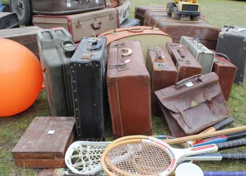 Retro suitcases Stock Photos
