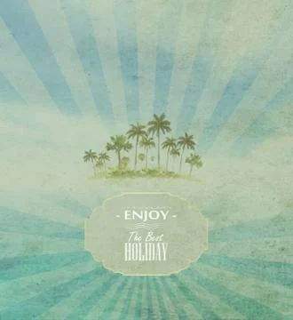 Retro Summer Background Illustrazione stock