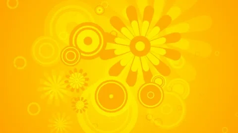 Retro Summer Flourish Background 01 HD Stock Footage 10870719