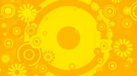 Retro Summer Flourish Background 02 HD Stock Footage 10870720