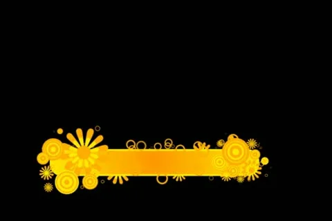 Retro Summer Flourish Lower Third 스톡 동영상 10870796