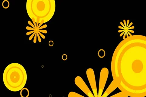 Retro Summer Flourish Wipe Widescreen Stock Footage 10870879