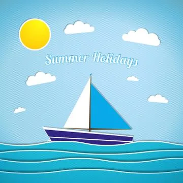 Retro summer Stock Illustration
