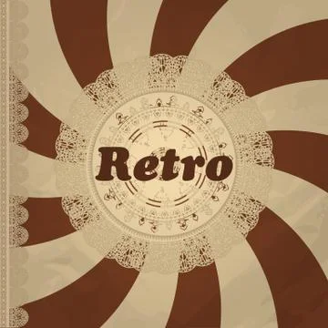 Retro sun burst Stock Illustration