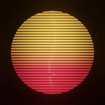 Retro sun with gradient color Stock Illustration