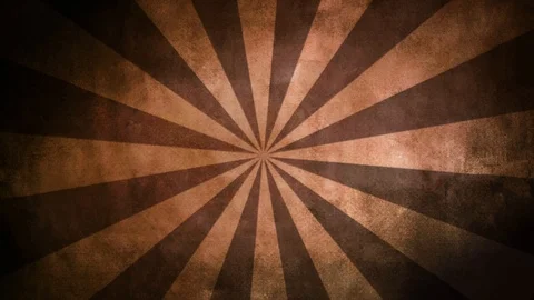 Retro sun graphic element rotating In a grungy retro brown color aesthetic Stock-Footage 126923884