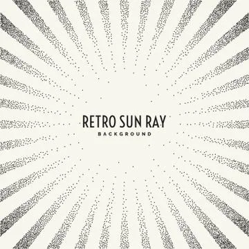 Retro sun ray on background. Stock Illustration