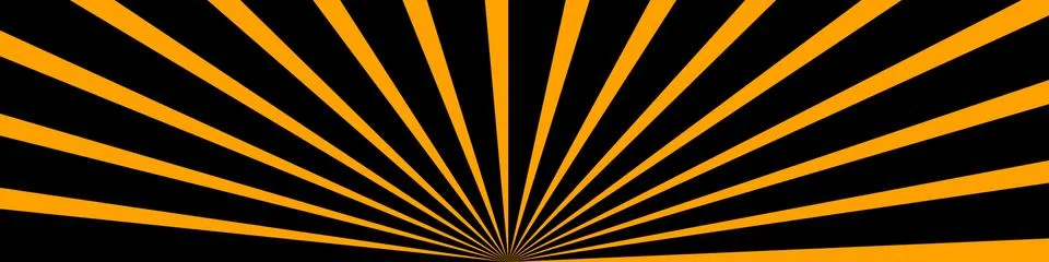 Retro sun rays yellow background - Vector. Stock Illustration