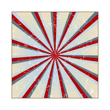 Retro sunburst background with grunge texture design Stock Illustration