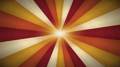 Retro sunburst background, with rotating rays, and floating particles, moti.. Stock Footage 337565055
