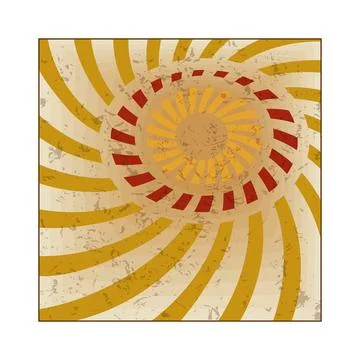Retro sunburst design creating abstract textured background Stock Illustration