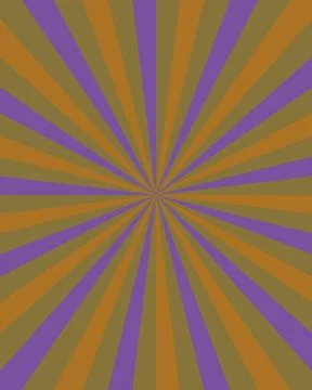 Retro sunburst radial rays background with purple and orange vintage pop ar.. Stock Illustration