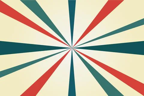 Retro sunburst rays background, the vector can be used for banner, cover, web Stock Illustration