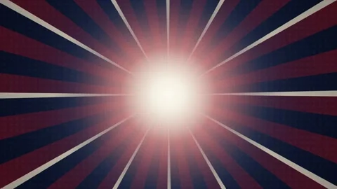 Retro sunburst rays spinning seamless loop motion background Stock Footage 345394016