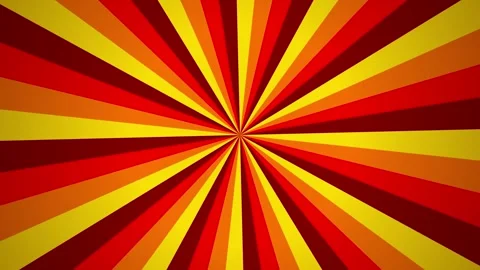Retro sunburst rotating stripes seamless loop motion background Stock Footage 345393993