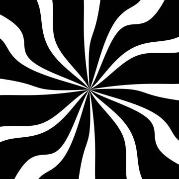 Retro sunburst vector background. Grunge design element. Black and white Illustrazione stock