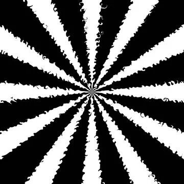 Retro sunburst vector background. Grunge design element. Black and white Illustrazione stock