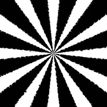 Retro sunburst vector background. Grunge design element. Black and white Stock Illustration