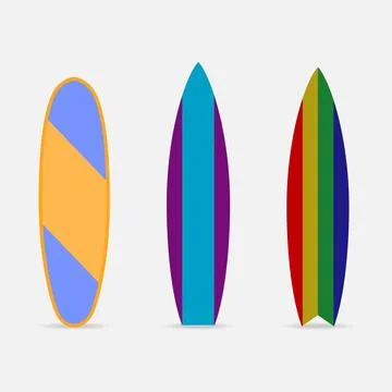 Retro surfboard Stock Illustration