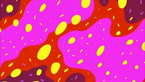 Retro surreal cartoon abstract pattern seamless funky background Stock Footage 315246203