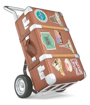 Retro Suticase. Stock Illustration