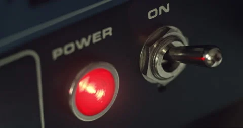 Retro switcher on and off Vídeos de archivo 132521181