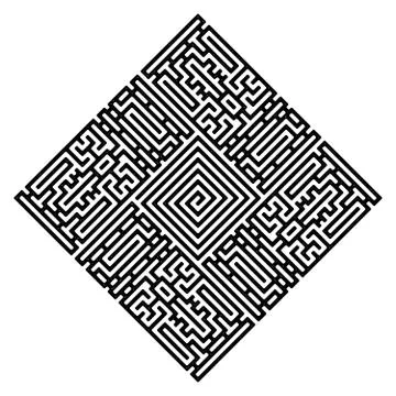 Retro symbol. Square pattern. Vintage design. Modern logo. Stock Illustration
