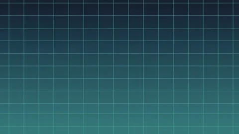 Retro synthwave blue digital grid animation on dark background Stock Footage 332707830
