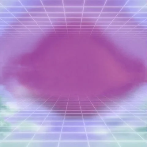 Retro Synthwave Grid Loop - Neon 80s Abstract Background Stock-Footage 335933999