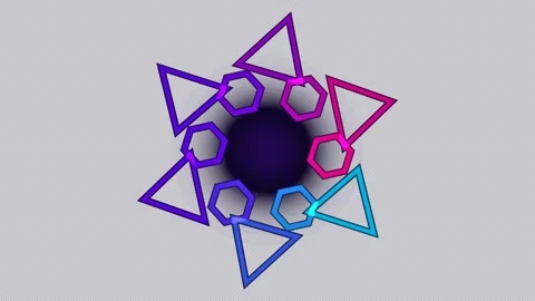 Retro Synthwave Hexagon Grid Background Seamless Loop Stock Footage 341709335
